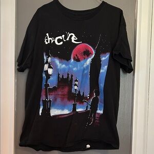 Hot Topic Black Tee with the Cure